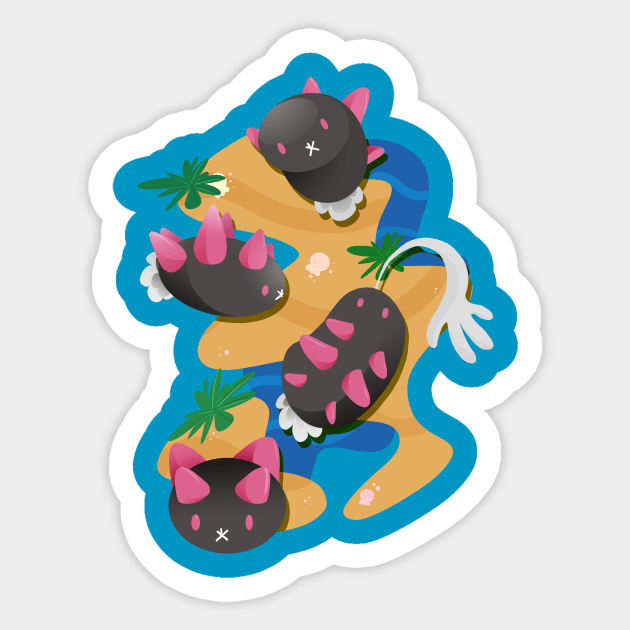 Sea Cucumber Sticker by Ilona